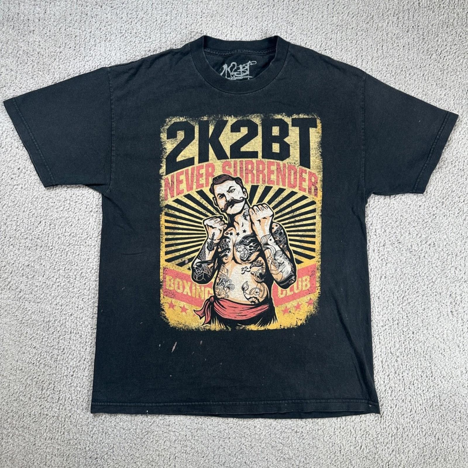 Other 2K2BT Boxer Tattoo Never Surrender T Shirt Made in USA Men L Size US L / EU 52-54 / 3 - 1 Thumbnail
