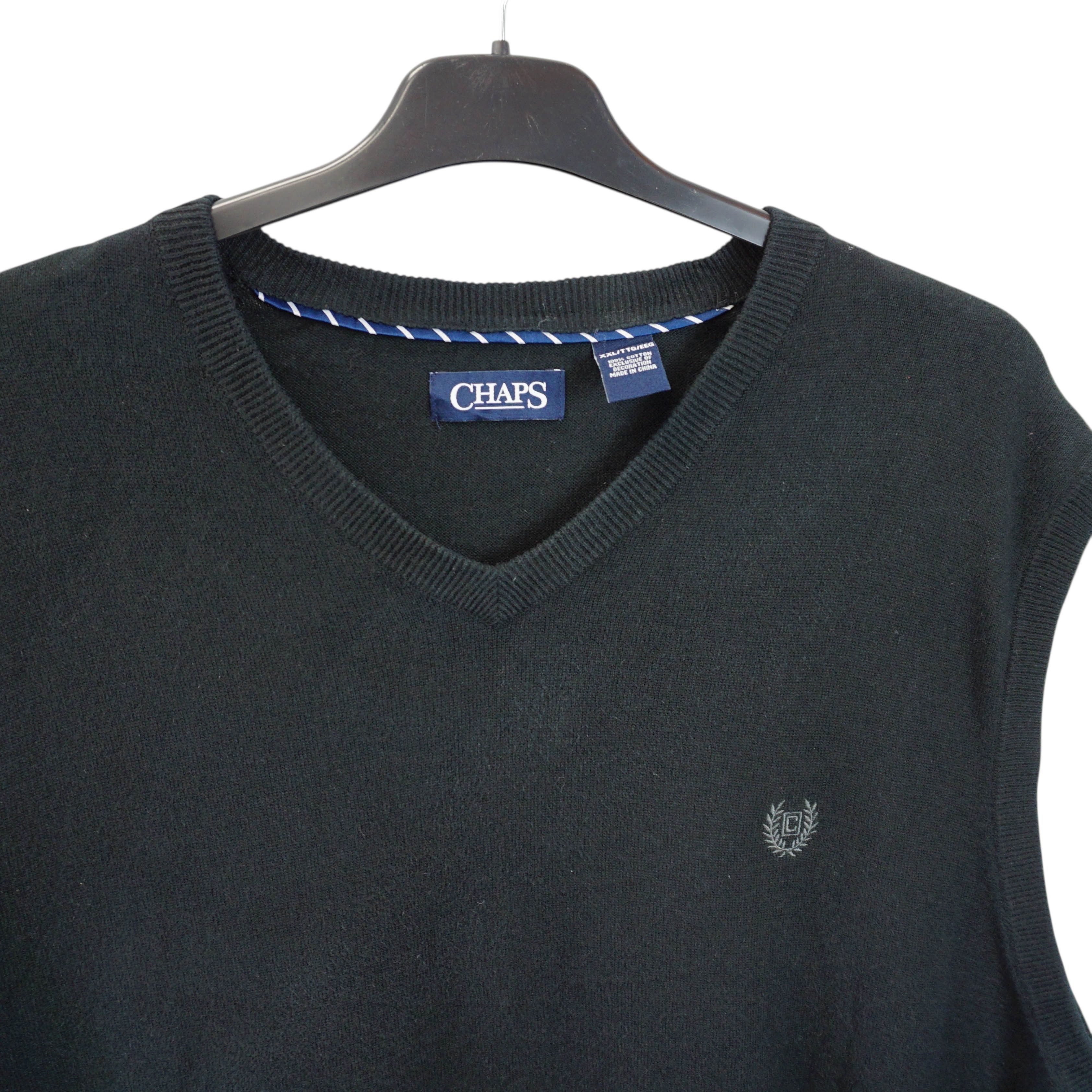 Chaps Embroidery Logo Sleeveless Sweater Size US XXL / EU 58 / 5 - 2 Thumbnail