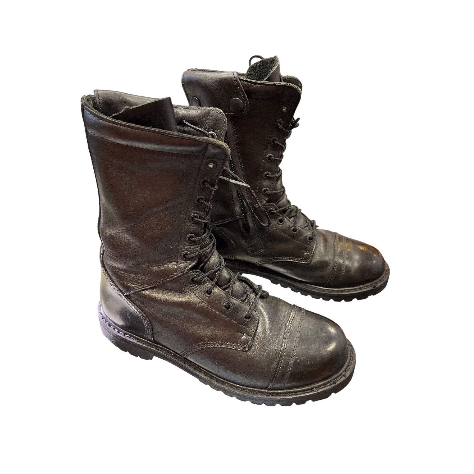 Other Rocky 2090 mens black leather mid calf moto riding para boot Size US 9.5 / EU 42-43 - 3 Thumbnail