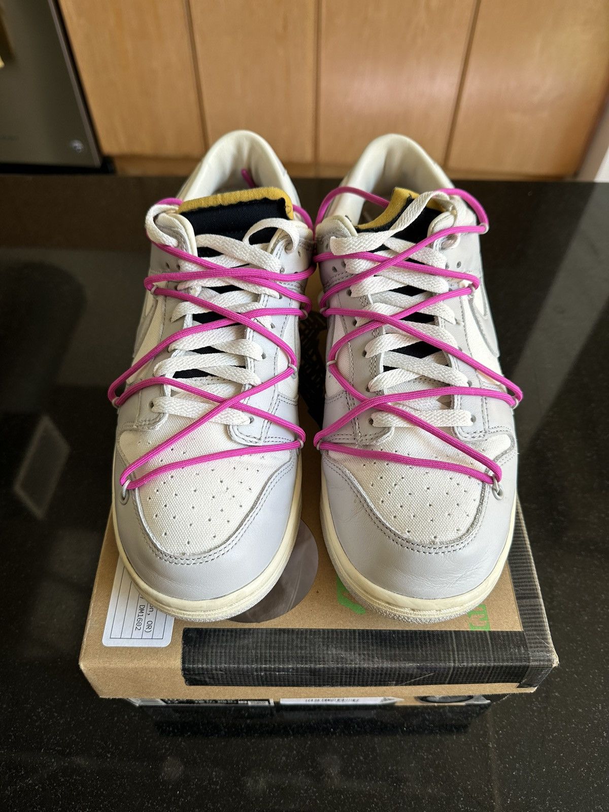 Nike × Off-White Nike Dunk Low Off-White Lot 30 of 50 Size US 10.5 / EU 43-44 - 2 Thumbnail