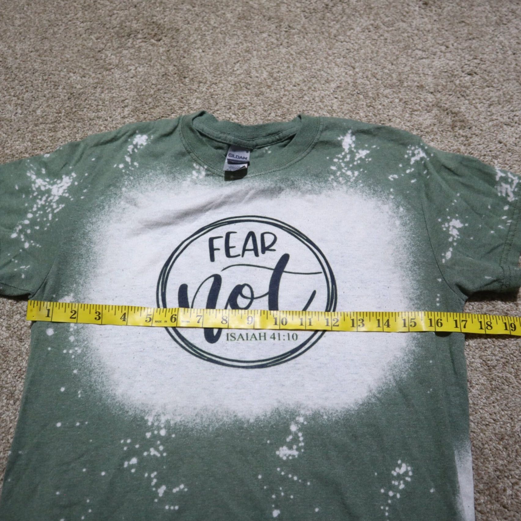 Vintage Fear Not Isaiah Green T-Shirt Short Sleeve Crewneck Top Adult Women's S Small Shirt Womens S Green Isaiah 41:10 Size S / US 4 / IT 40 - 4 Thumbnail