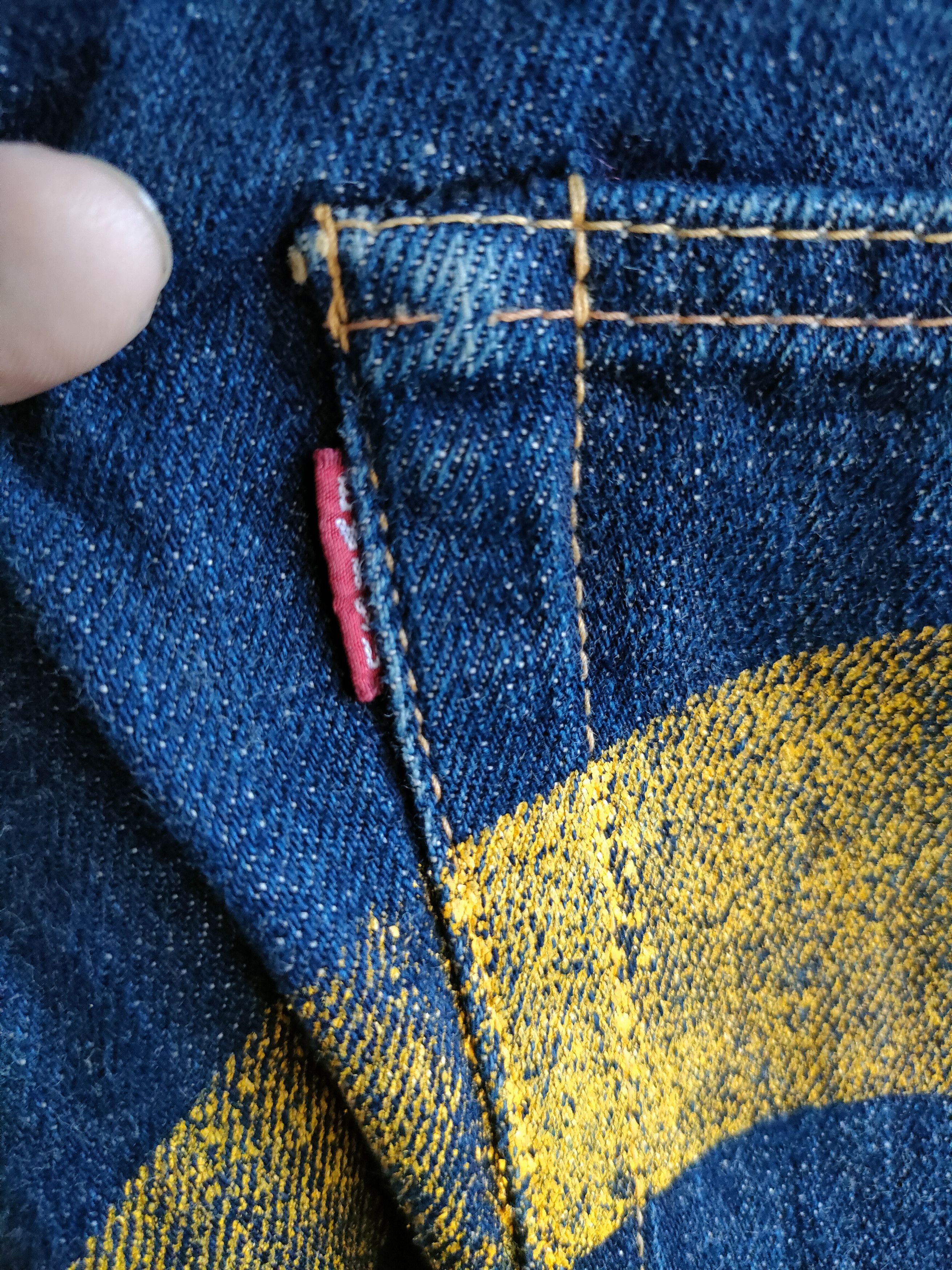 Evisu × Japanese Brand Evisu Yellow Daicock Lot 2001 Selvedge Jeans Size US 32 / EU 48 - 7 Thumbnail