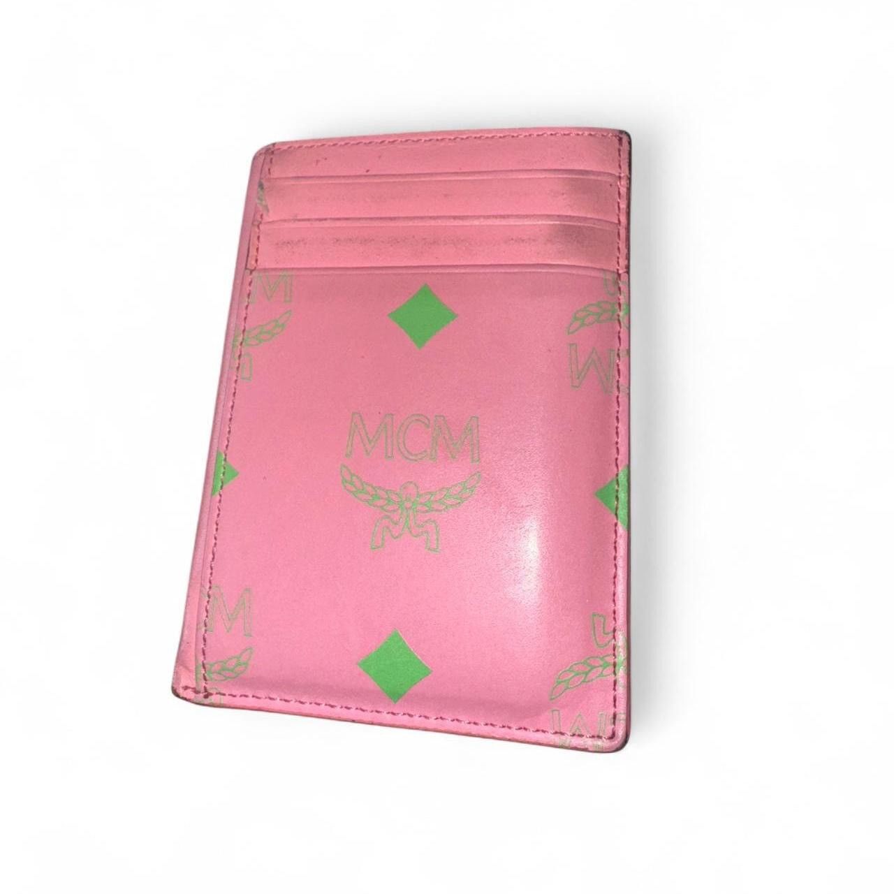 MCM Pink / Green Spacious Cardholder Size ONE SIZE - 2 Thumbnail