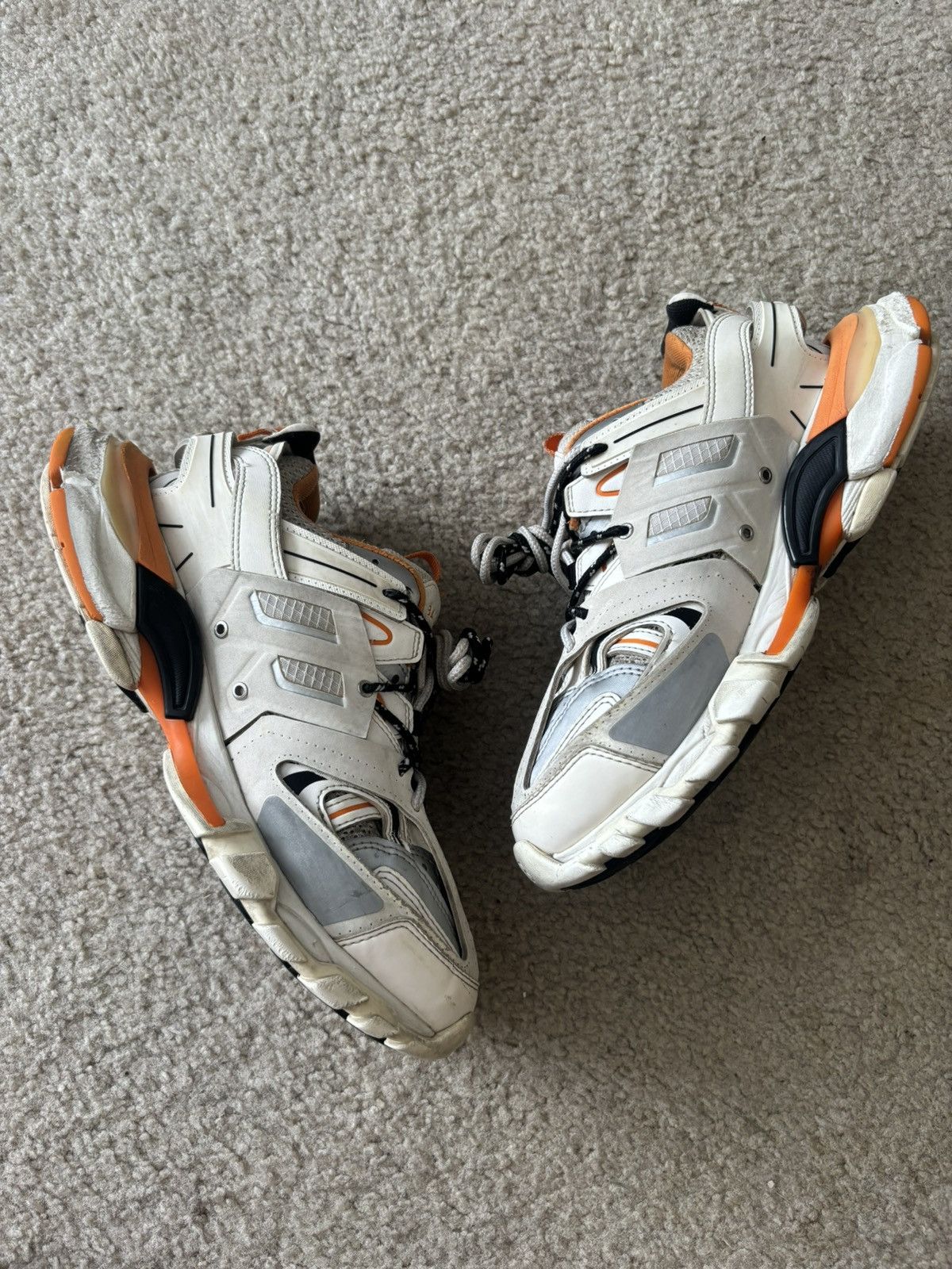 Balenciaga Balenciaga Tracks Orange/White Size US 7 / EU 40 - 3 Thumbnail