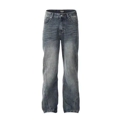 Hypebeast × Japanese Brand × Jean Pants Loose washed distressed pocket split patchwork jeans Size US 32 / EU 48 - 1 Thumbnail