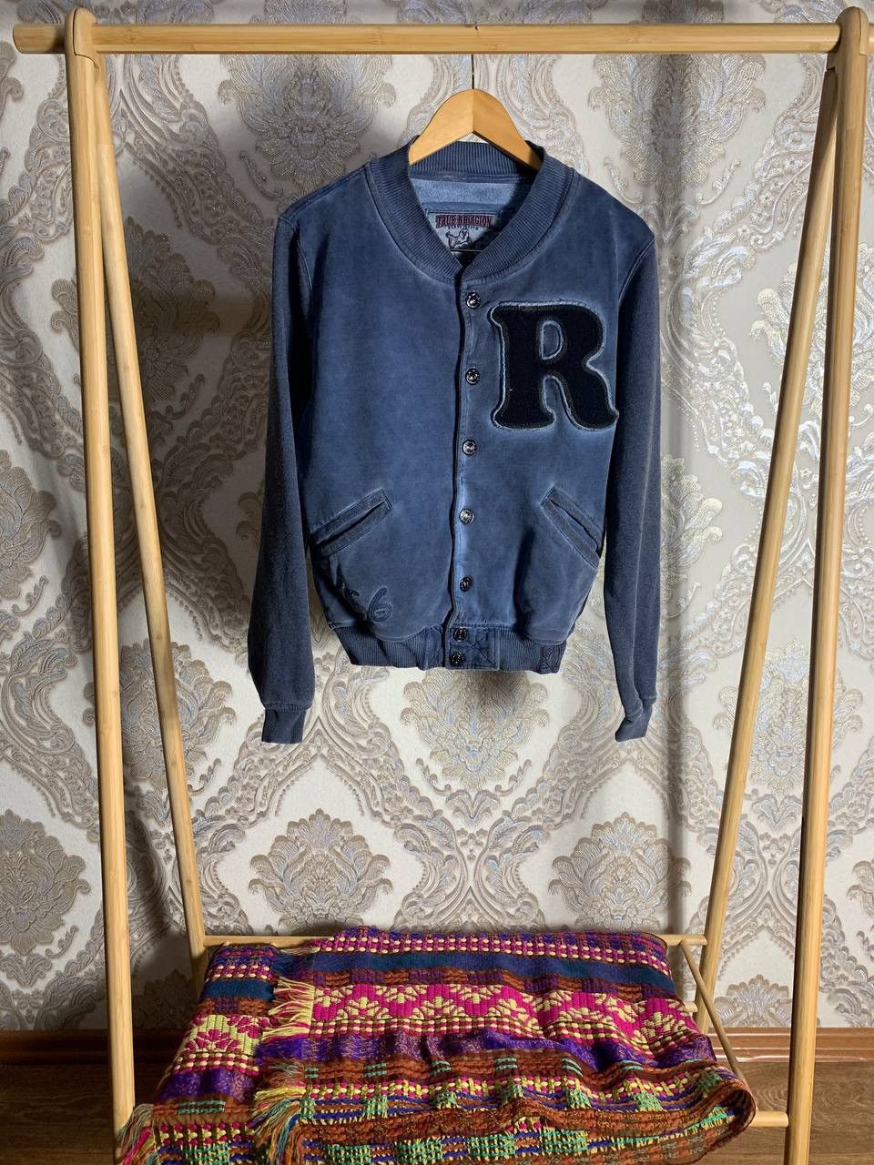True Religion × Vintage VERY RARE TRUE RELIGION BOMBER JACKET BIG LOGO JAPAN STYLE Size US S / EU 44-46 / 1 - 2 Thumbnail