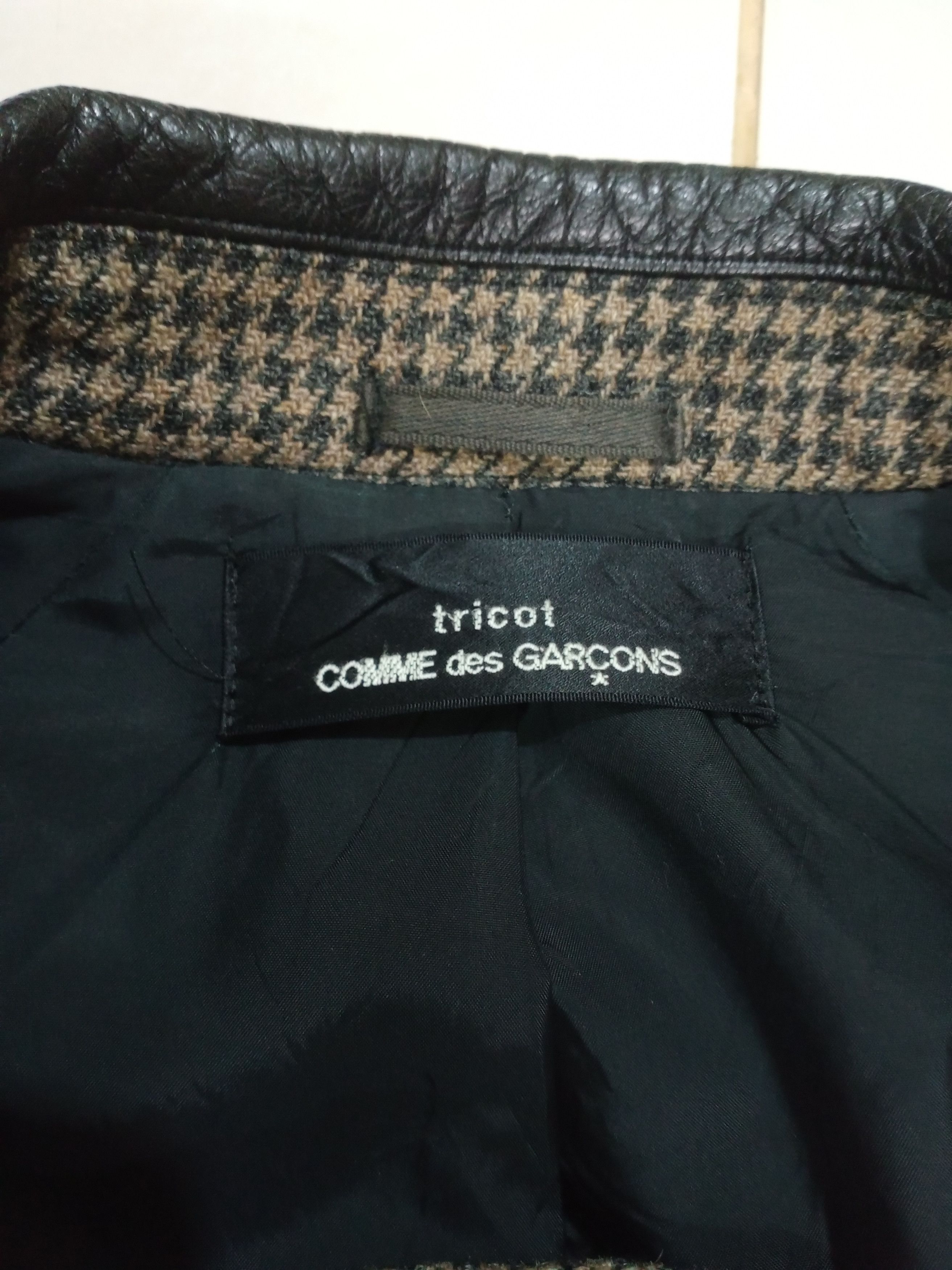 Comme des Garcons Vintage Comme Des Garcons Leather Collar Trench Coat Size L / US 10 / IT 46 - 7 Thumbnail