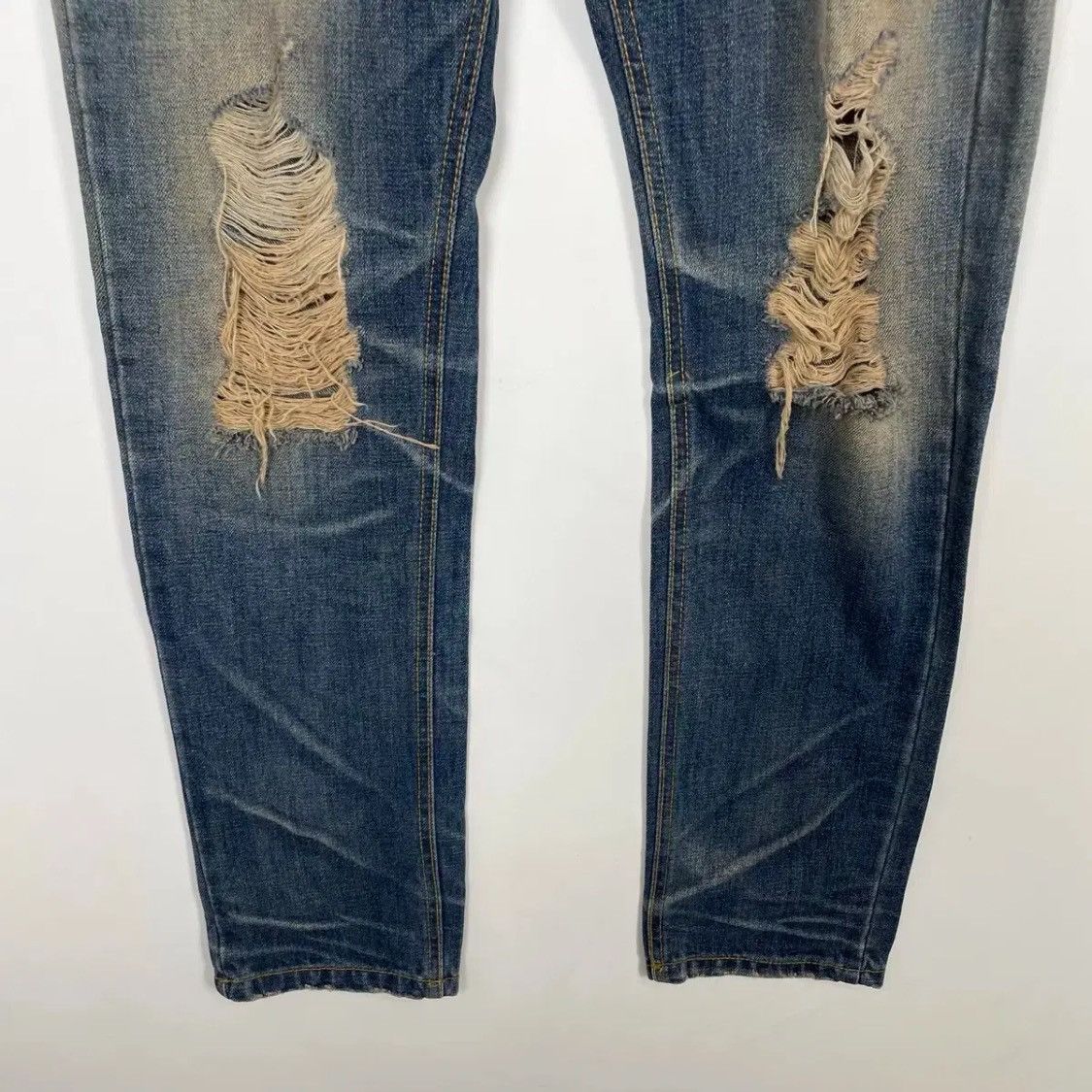 Raf Simons Raf Simons Distressed Japan Denim Pants Size US 32 / EU 48 - 5 Thumbnail
