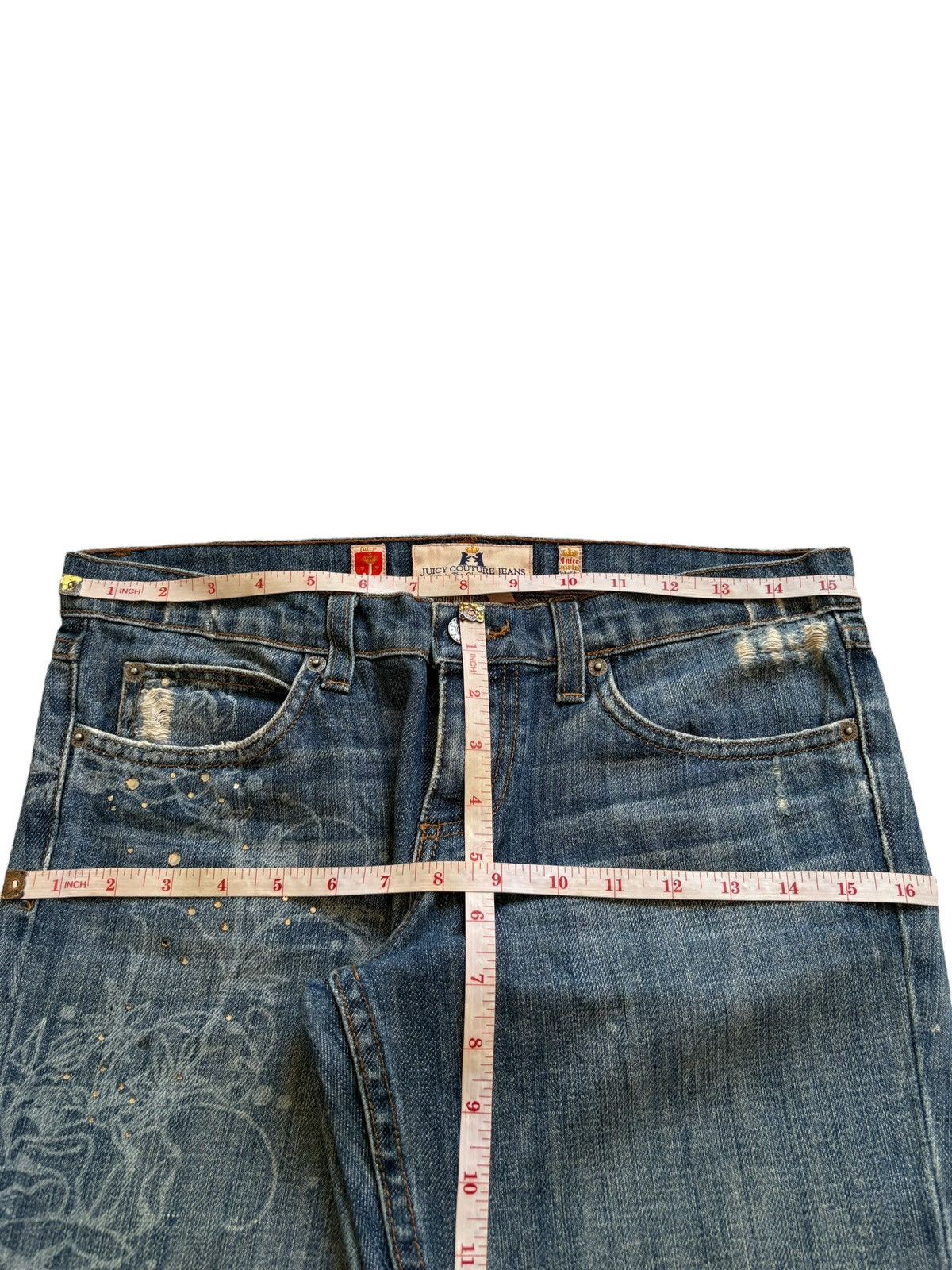 Japanese Brand Vintage Japanese Brand Mud Wash Distressed Bellbottom Jeans Size 31" - 14 Thumbnail