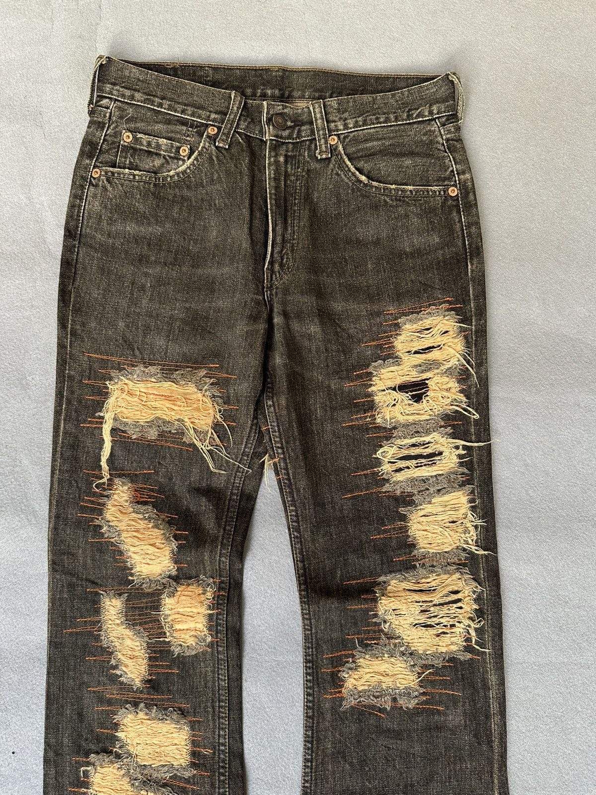 Levi's Vintage Clothing FLARE Levi’s 517 Distressed Denim Size US 28 / EU 44 - 4 Thumbnail