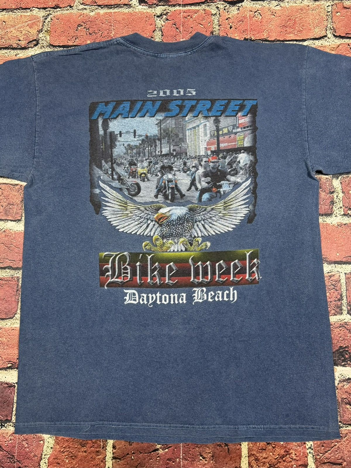 Vintage Vintage Daytona Beach Bike Week Double Sided Motorcycle Tee Size US L / EU 52-54 / 3 - 3 Thumbnail
