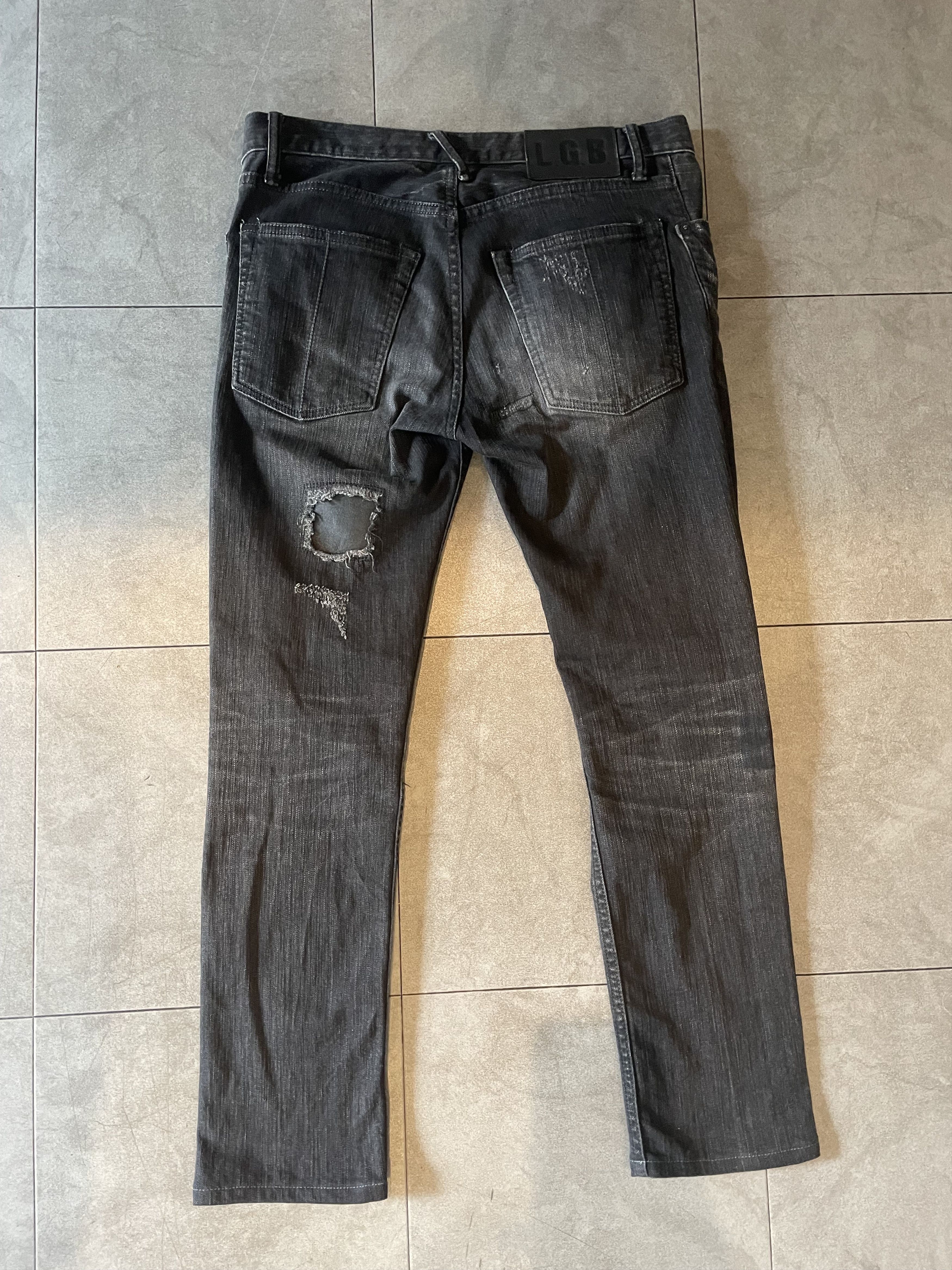 Le Grande Bleu (L.G.B.) LGB Wolf cross denim Size US 30 / EU 46 - 2 Thumbnail