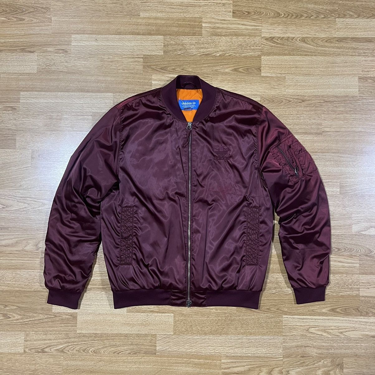 Adidas Adidas Originals Bomber Red Satin Size US M / EU 48-50 / 2 - 2 Thumbnail