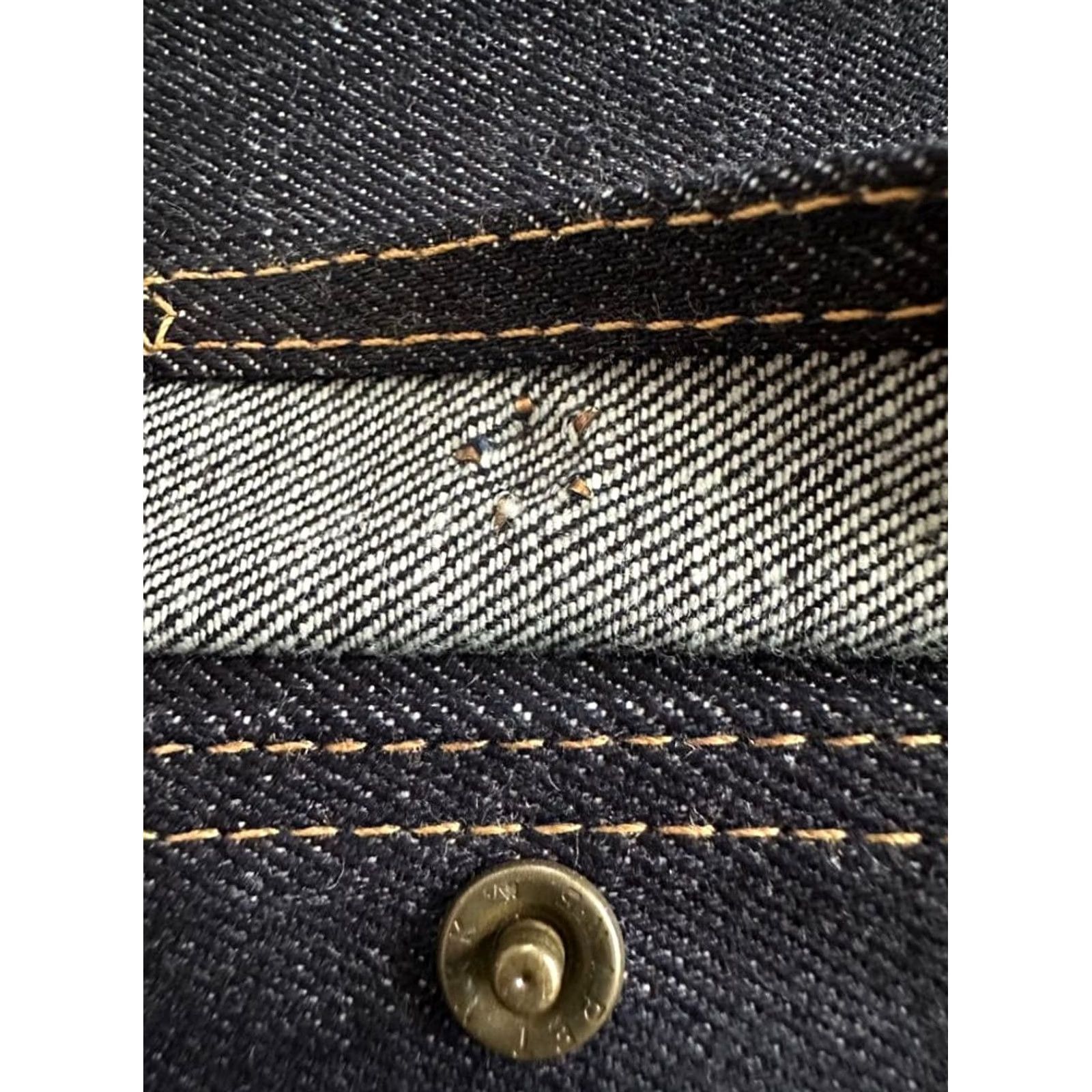Ralph Lauren RRL RALPH LAUREN INDIGO DENIM SNAP BIFOLD WALLET MEN USED ORIGINAL BOX Size ONE SIZE - 6 Thumbnail