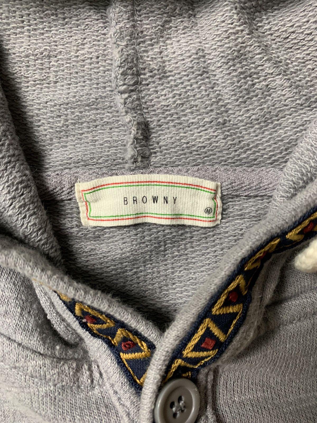 If Six Was Nine × Japanese Brand × Le Grande Bleu (L.G.B.) Browny Double Pocket Button Hoodie Size US M / EU 48-50 / 2 - 6 Thumbnail