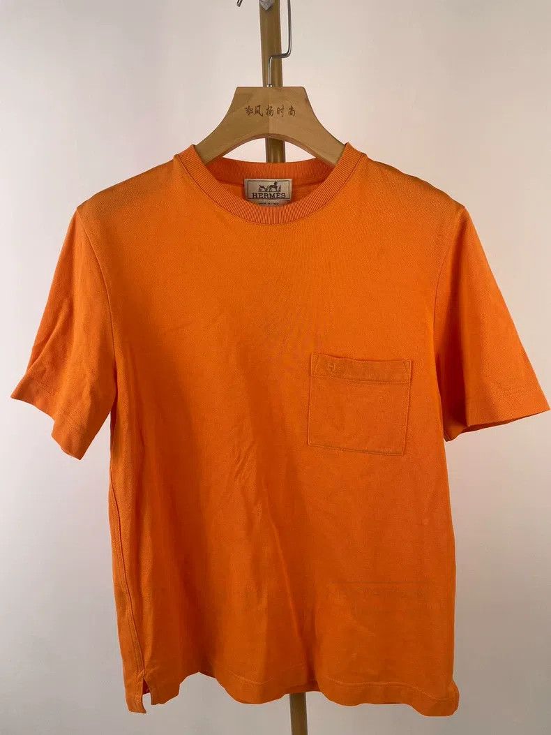 Hermes Hermes Orange Short Sleeve T-Shirt Size S / US 4 / IT 40 - 1 Thumbnail