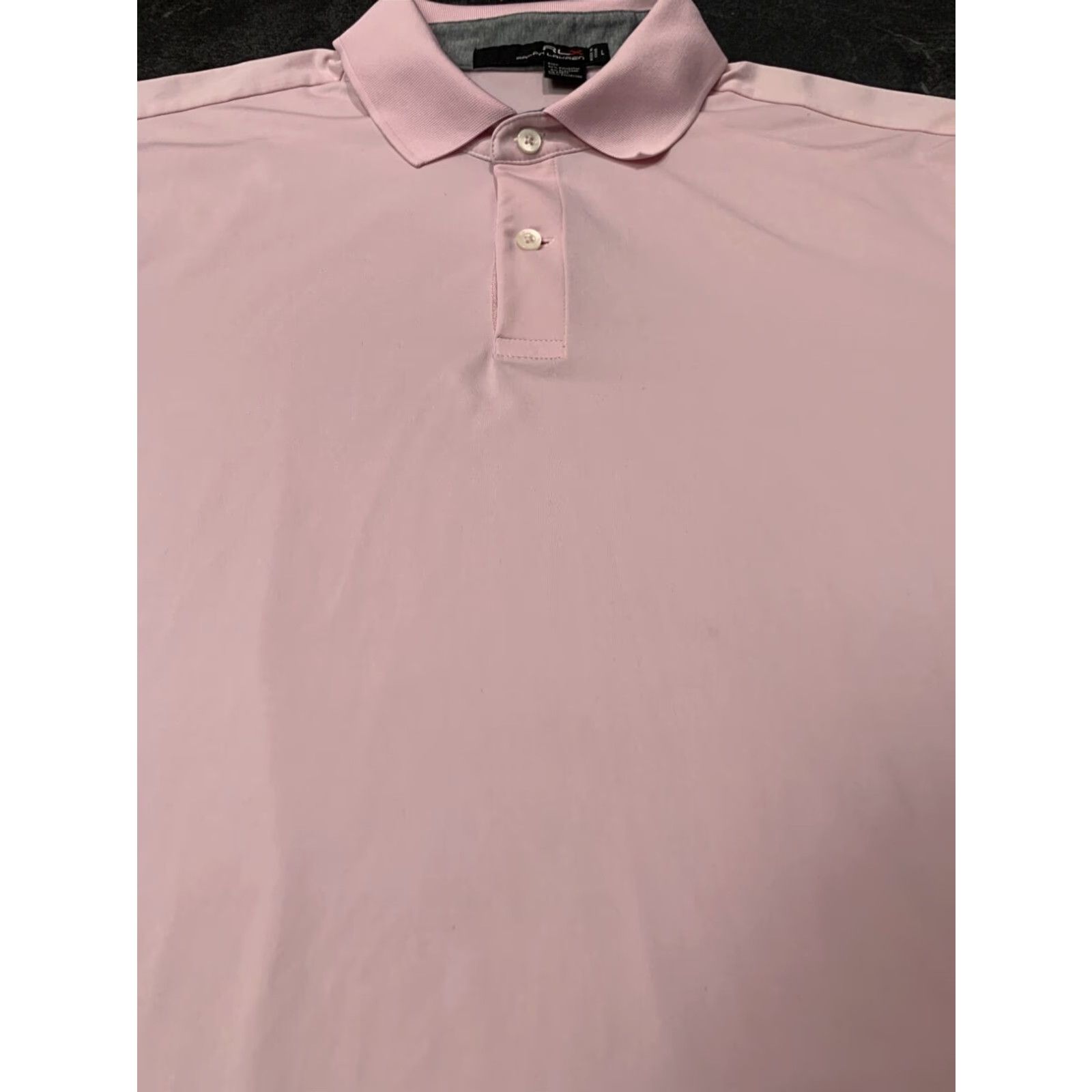 Ralph Lauren Ralph Lauren Polo Golf Shirt Mens Large Light Pink Short Sleeve Striped Size US L / EU 52-54 / 3 - 3 Thumbnail