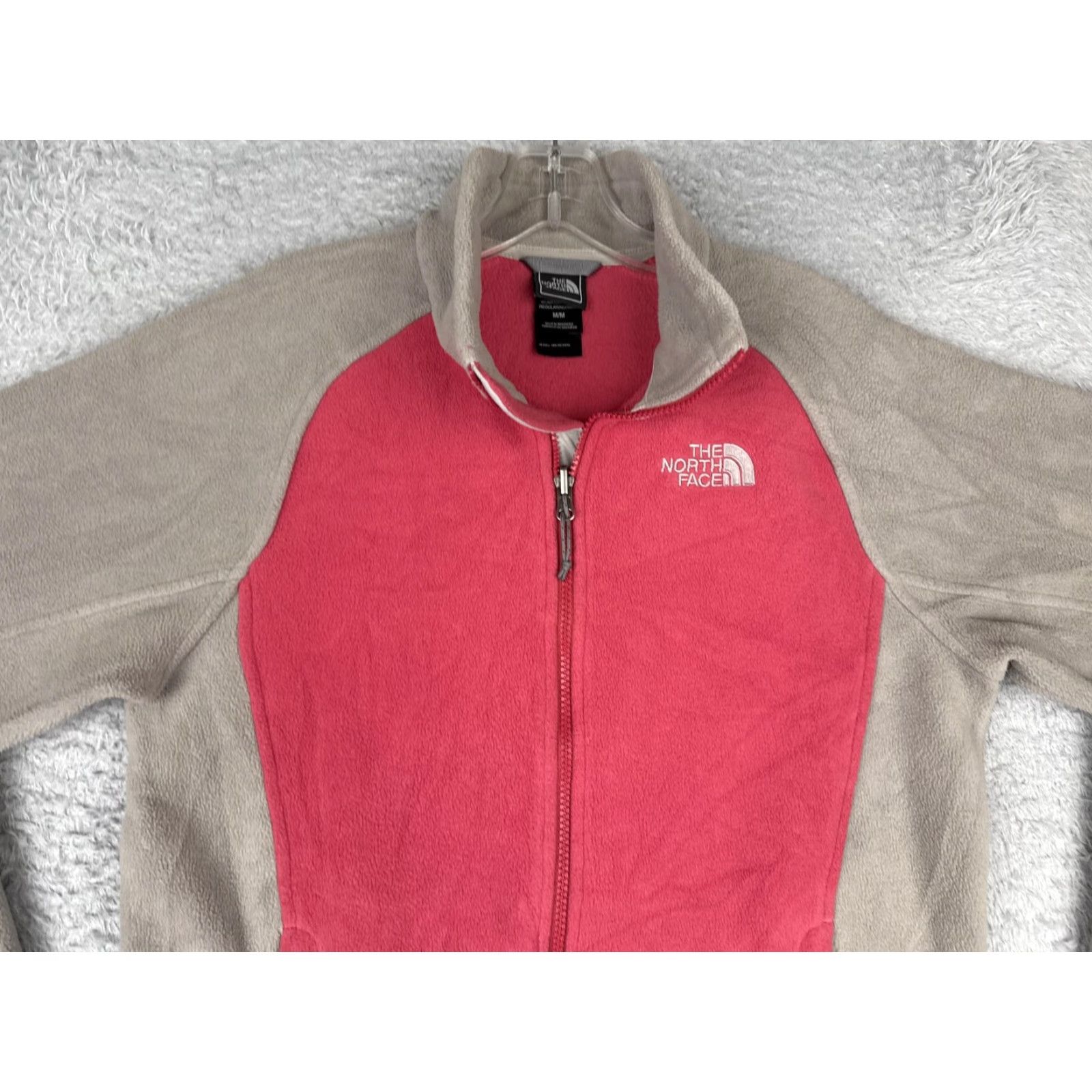 The North Face The North Face Jacket Women Medium Pink Tan Fleece Full Zip Outdoor Hiking Liner Size M / US 6-8 / IT 42-44 - 7 Thumbnail