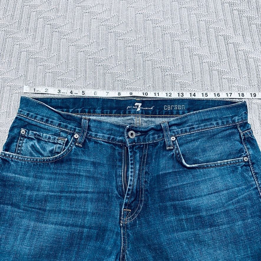 7 For All Mankind 7FAM Carsen straight leg jeans Size US 36 / EU 52 - 6 Thumbnail