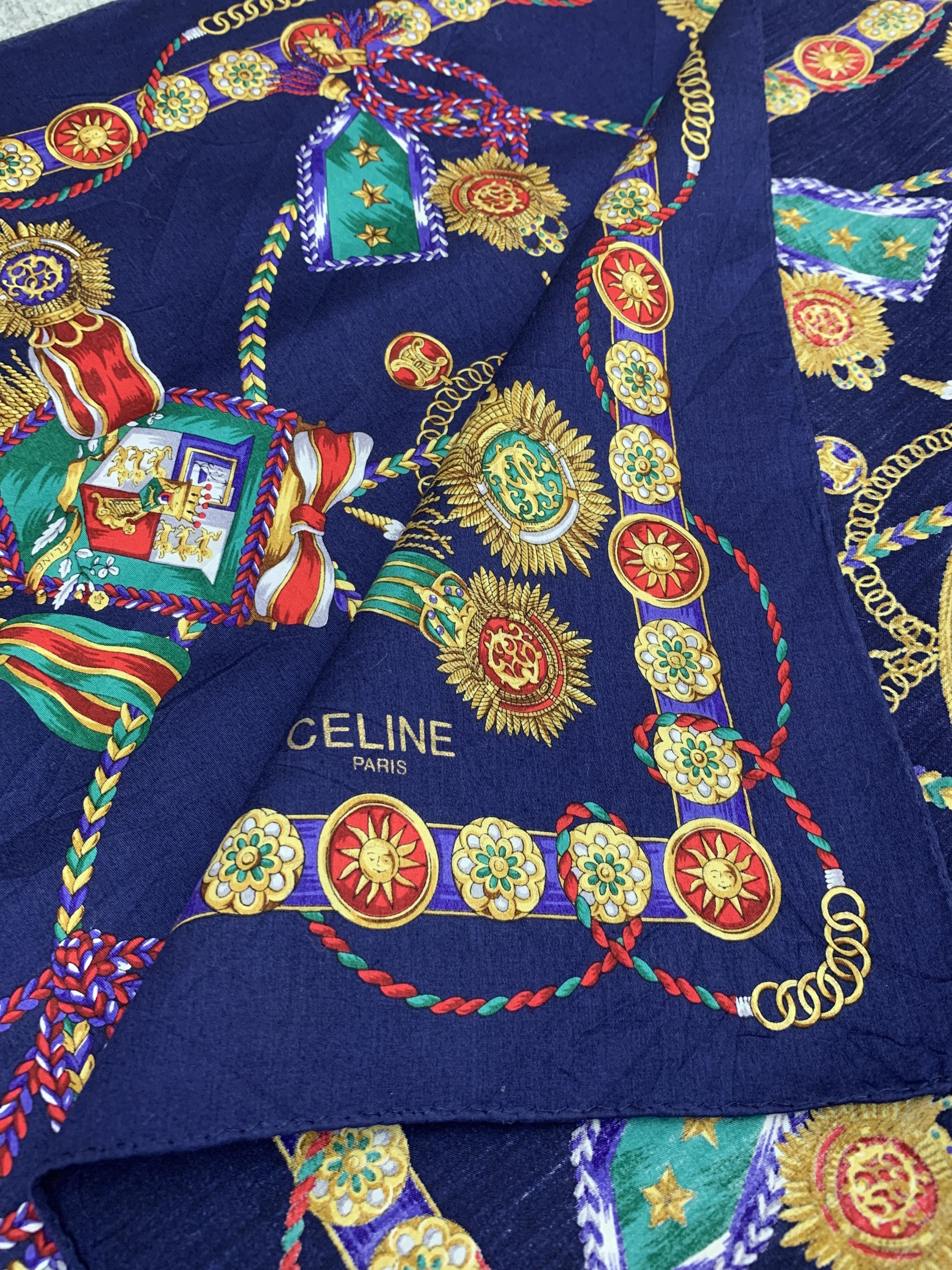 Celine × Vintage Vintage Celine Handkerchief/Neckerchief - HKA980 Size ONE SIZE - 8 Thumbnail