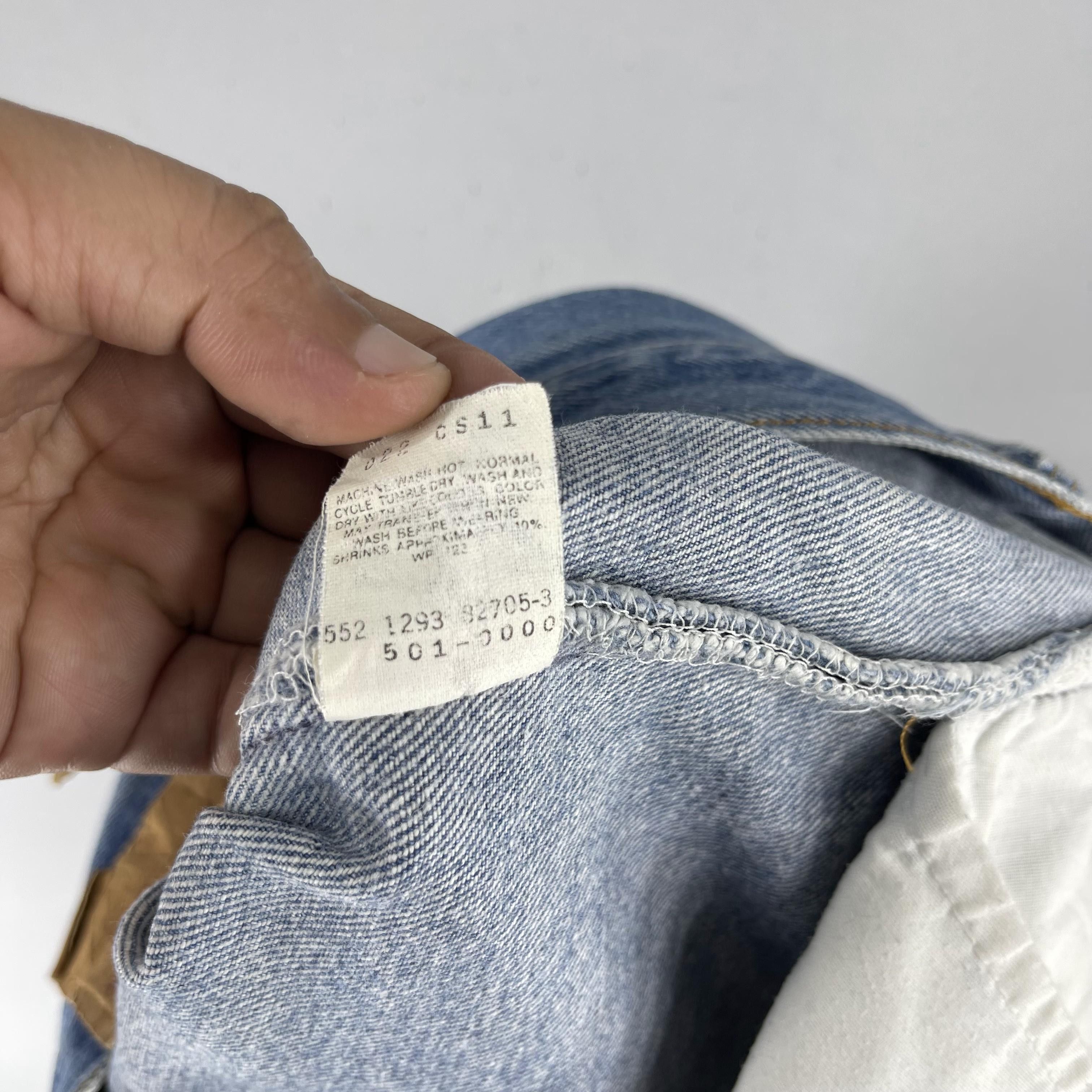Levi's × Vintage Size 28 Vintage 80s Levis 501 Distressed Medium Wash Jeans Size US 28 / EU 44 - 8 Thumbnail