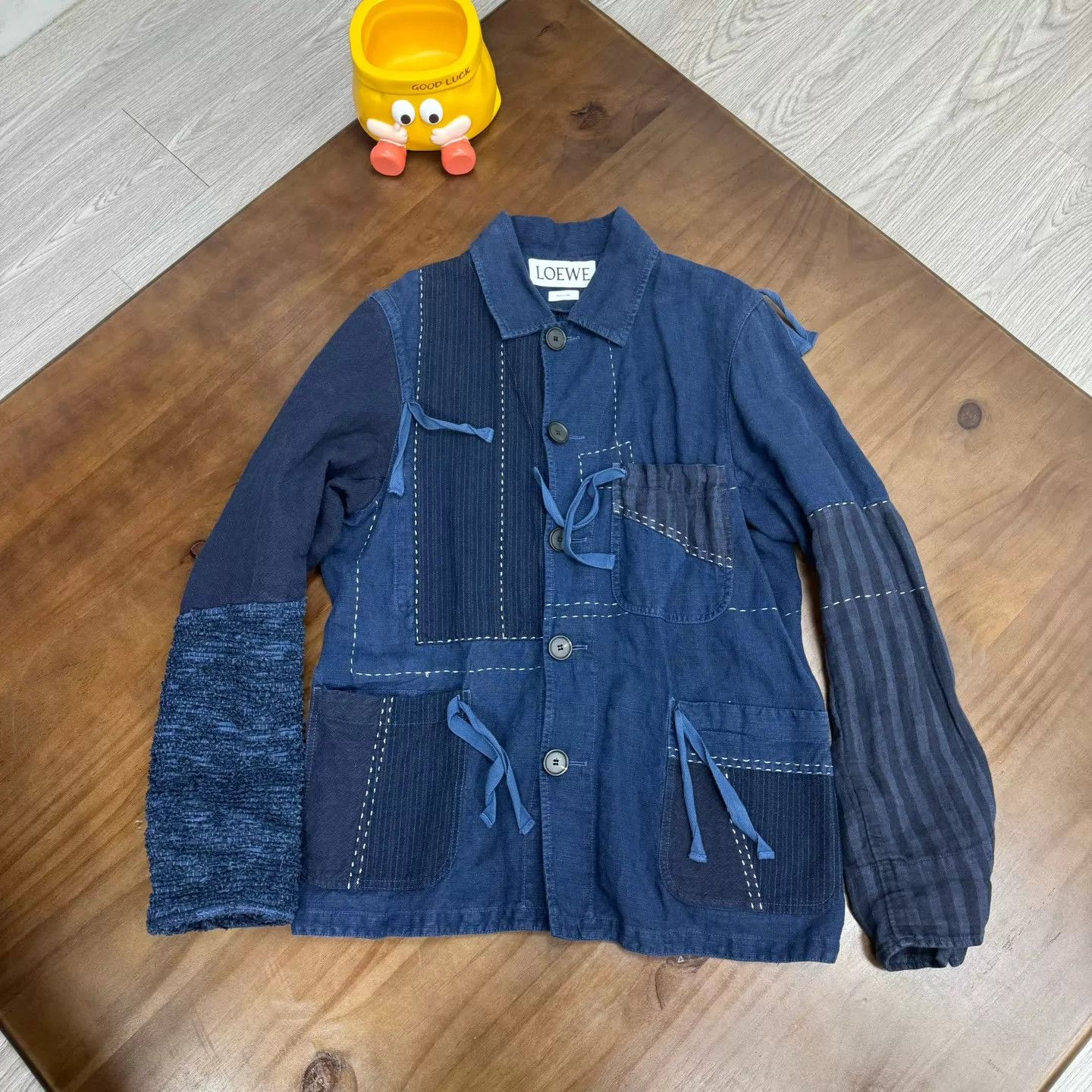 Loewe LOEWE Indigo Color Blocked Denim Jacket 46 Size US S / EU 44-46 / 1 - 1 Thumbnail