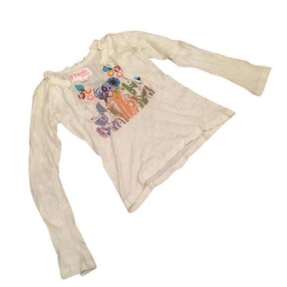 Other Fresh Karma cream graphic Sweater Shirt Top Size L / US 10 / IT 46 - 2 Thumbnail