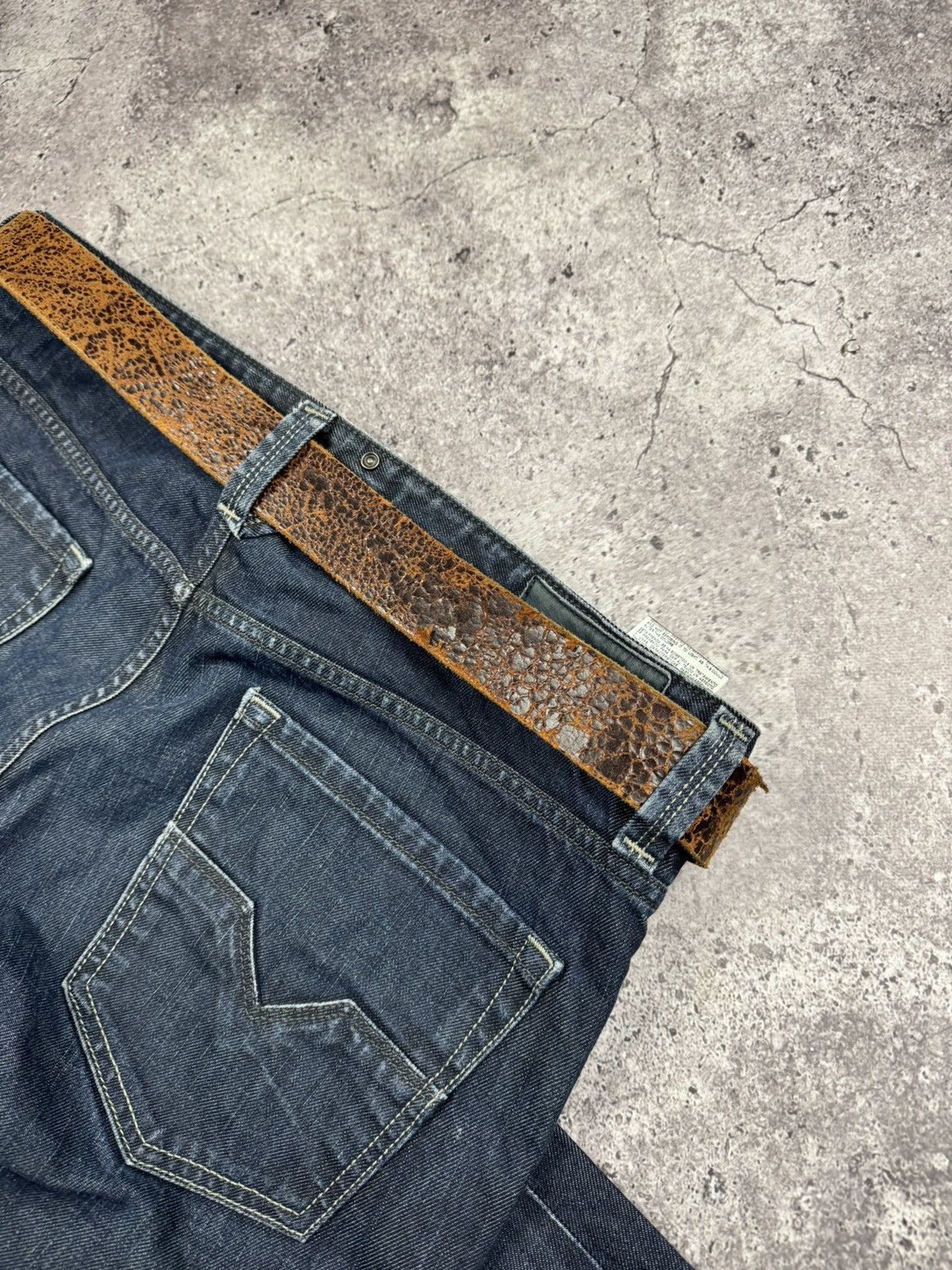 Japanese Brand 00’s NUMBER NINE STYLE FLOWER LEATHER RARE Y2K BELT VINTAGE Size ONE SIZE - 7 Thumbnail