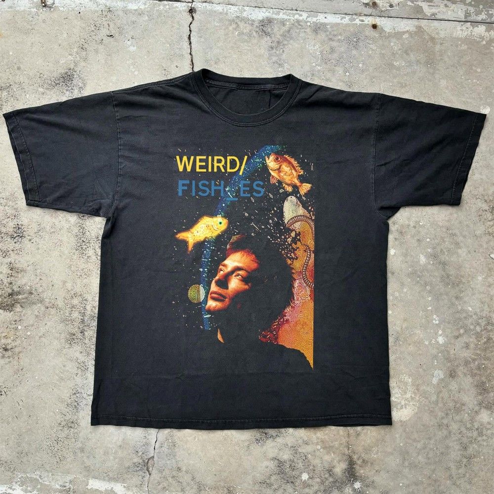Other Radiohead Weird Fishes Thom Yorke Funny Black Unisex T-shirt Size US M / EU 48-50 / 2 - 1 Preview