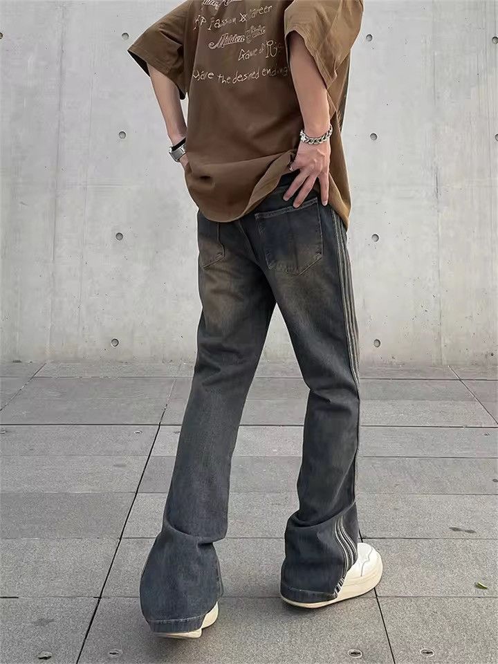Japanese Brand × Vintage Vintage Jeans Slim Flared Trousers Autumn Streetwear Casual Size US 34 / EU 50 - 4 Thumbnail