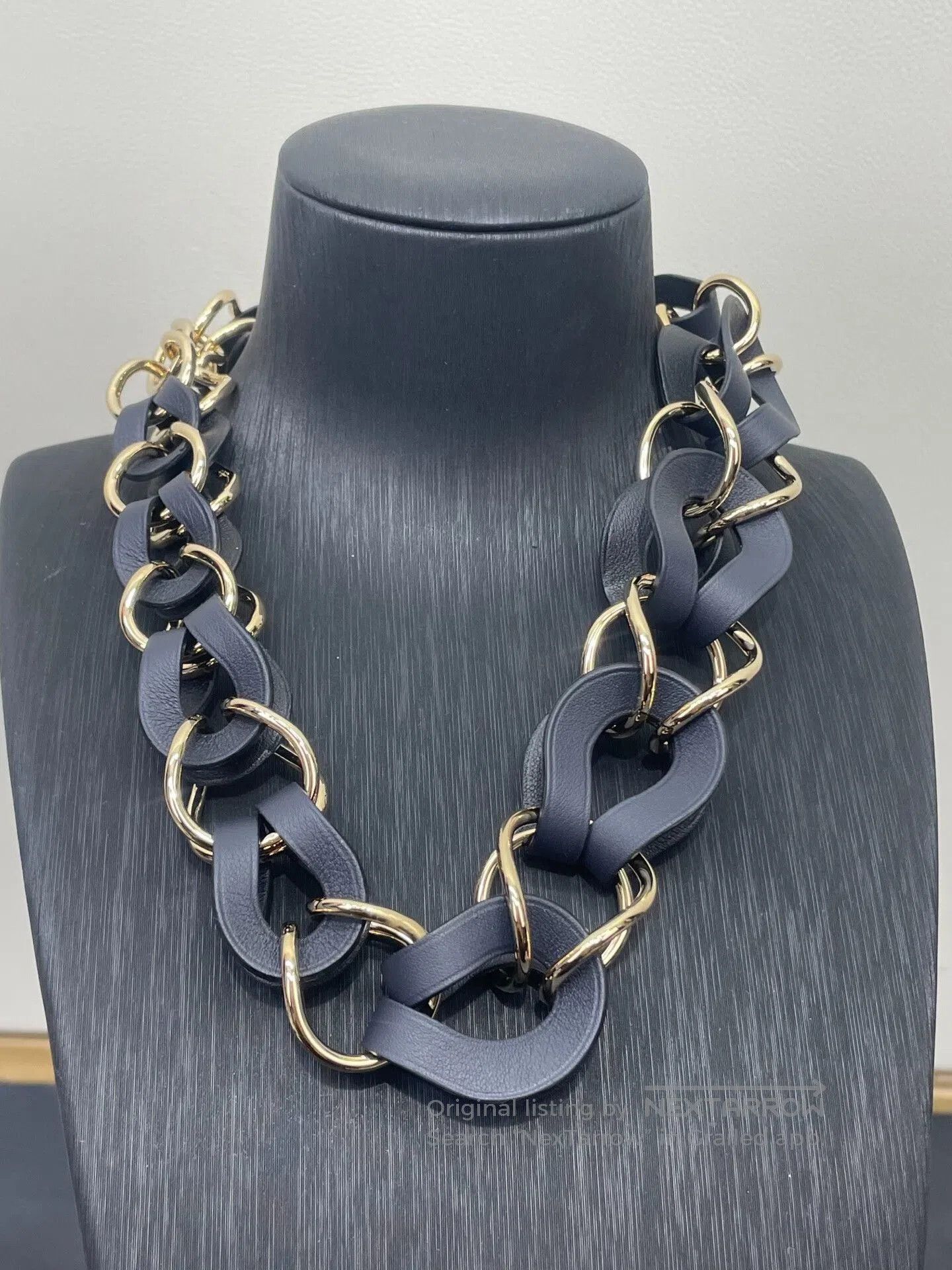 Hermes Hermes Leather Chain Necklace. Size ONE SIZE - 2 Thumbnail