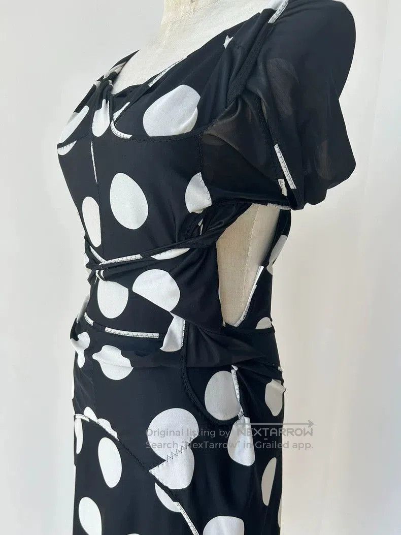 Junya Watanabe Junya Watanabe Polka Dot Short Sleeve Dress. Size S / US 4 / IT 40 - 4 Thumbnail