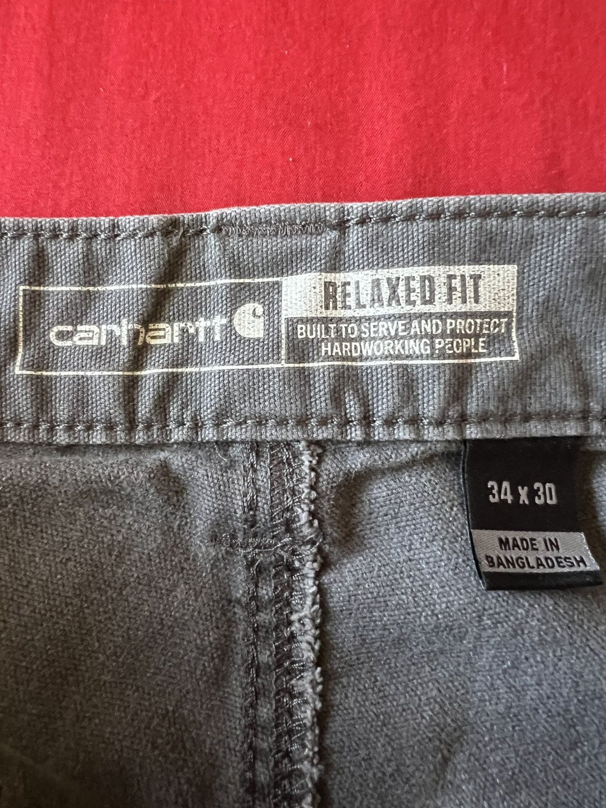 Carhartt Carharrt Gray Canvas Workpants Size US 34 / EU 50 - 8 Thumbnail