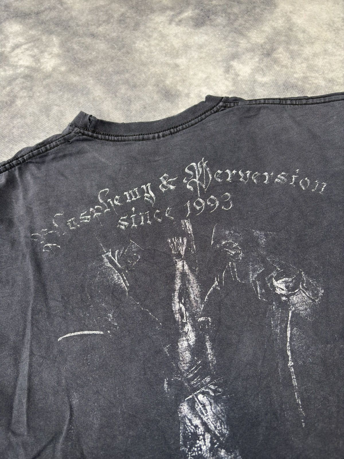 Band Tees × Vintage Vintage Belphegor Brutal Band Rock Metal Art 20 Years rare Size US M / EU 48-50 / 2 - 9 Thumbnail