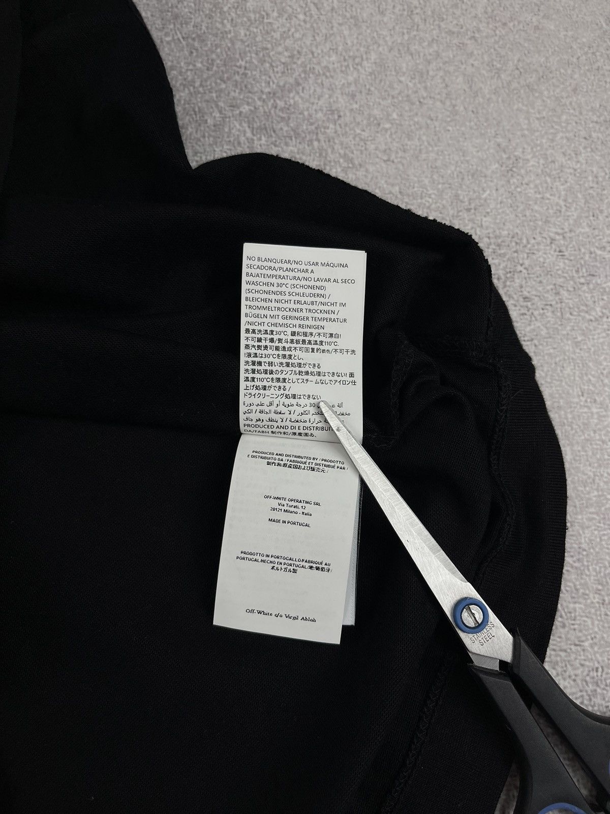 Off-White Off-White Logo Cotton T-Shirt Black Size L Size US L / EU 52-54 / 3 - 8 Thumbnail