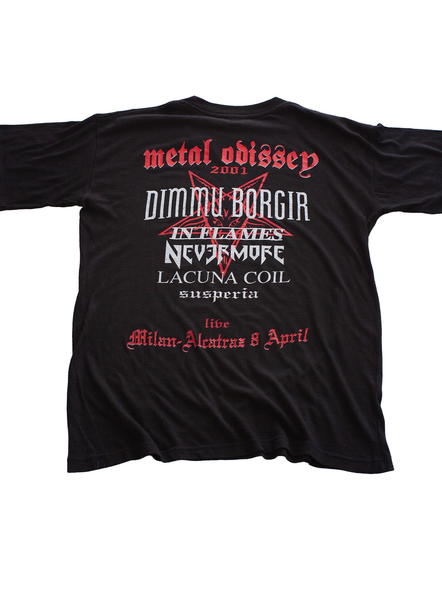 Band Tees Vintage 2001 Y2K Metal Odissey Metal Festival T-Shirt Size US M / EU 48-50 / 2 - 2 Thumbnail
