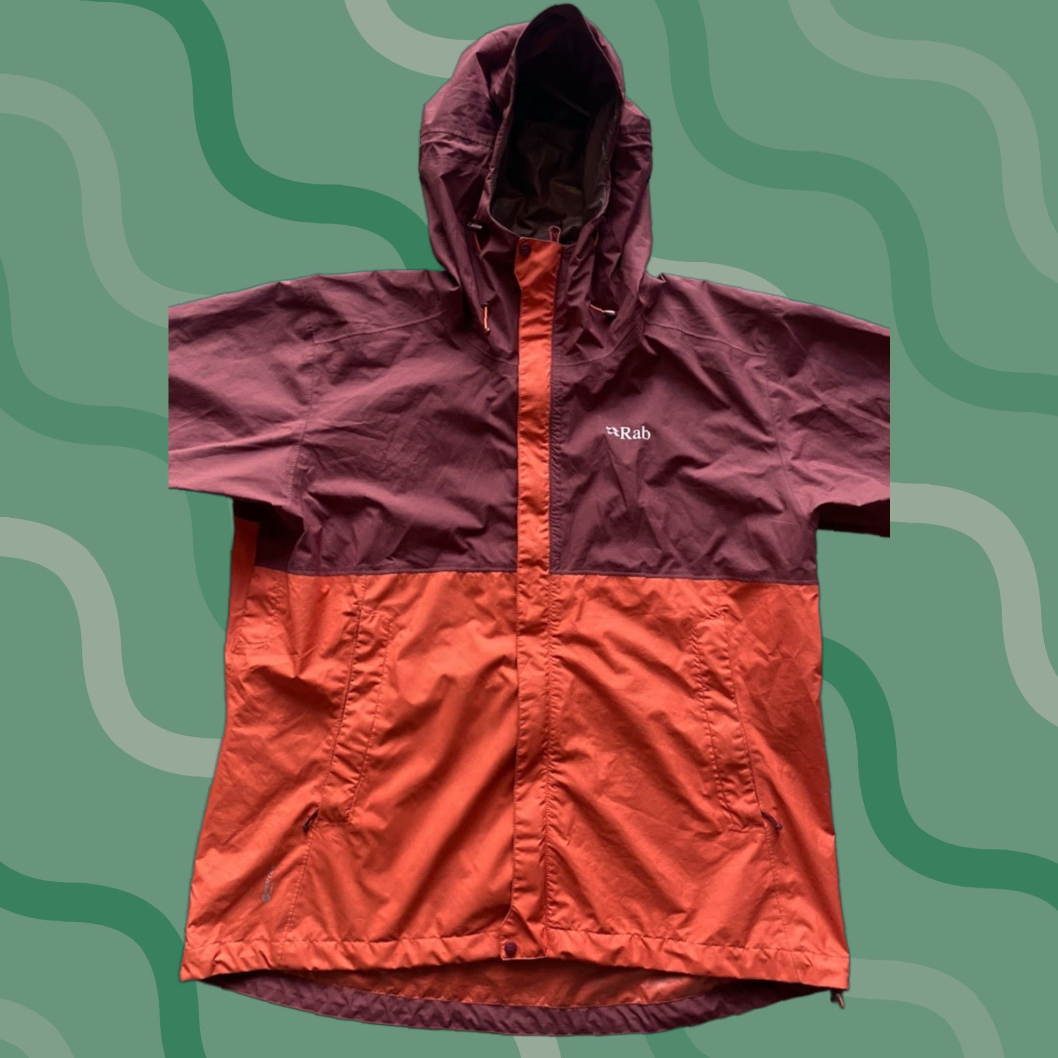 Rab RAB Downpour Eco Jacket Women 2XL Red Pertex Shield Jacket Womens Red 2XL Rab Downpour Eco Size XXL / US 16-18 / IT 52-54 - 1 Thumbnail