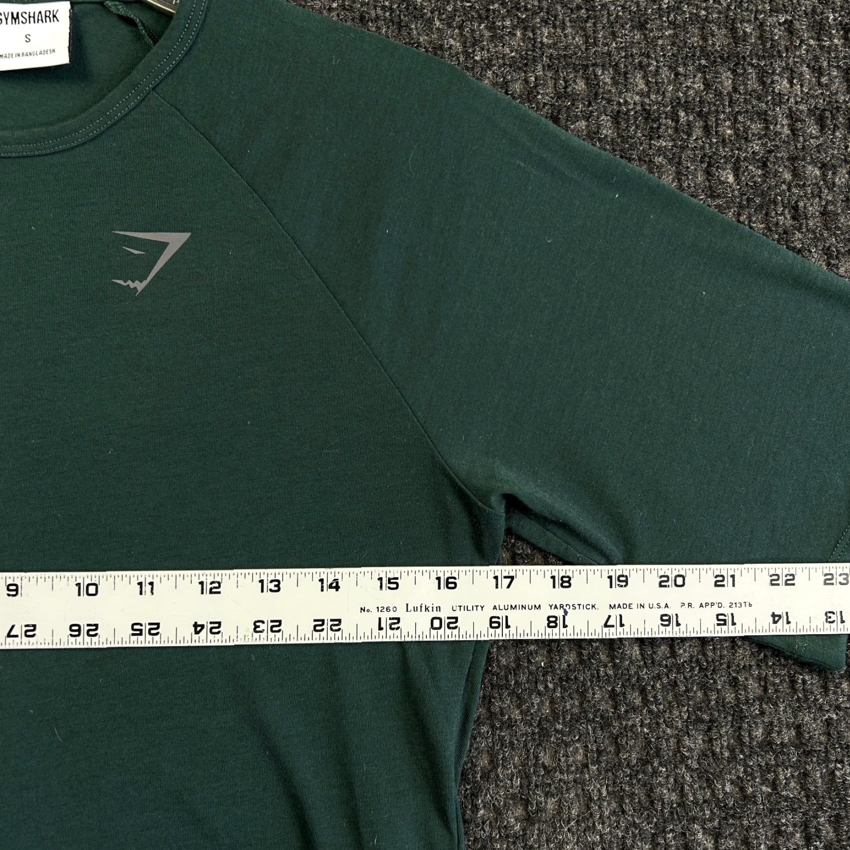 Gymshark GymShark Shirt Women S Green Raglan Cropped Short Sleeve Top Crew Neck T-Shirt Athletic Activewear 90s? Size S / US 4 / IT 40 - 5 Thumbnail