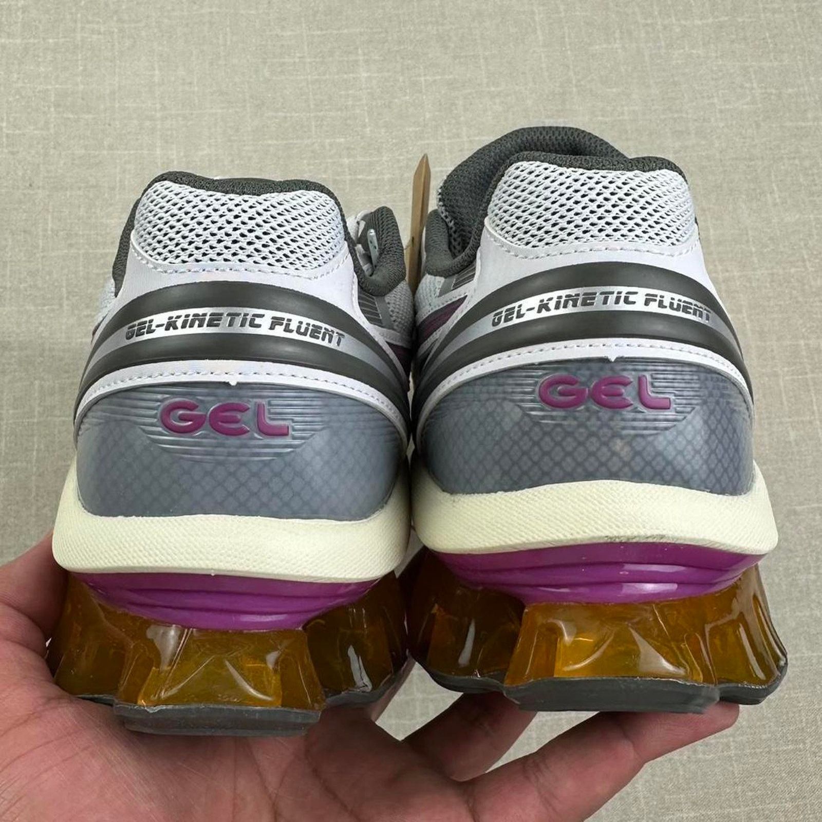 Asics Asics Gel-Kinetic Fluent "White Truffle Grey" Men 12 Size US 12 / EU 45 - 5 Thumbnail