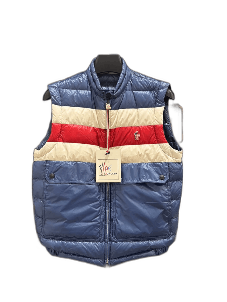 Moncler Moncler Padded Vest with Stripes Size US M / EU 48-50 / 2 - 1 Thumbnail