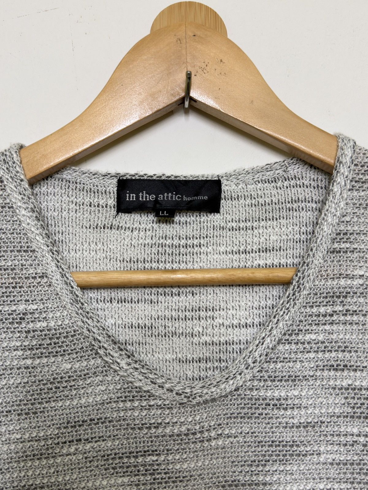 If Six Was Nine In The Attic Melange V Neck Knit Tee Japan Size US S / EU 44-46 / 1 - 5 Thumbnail