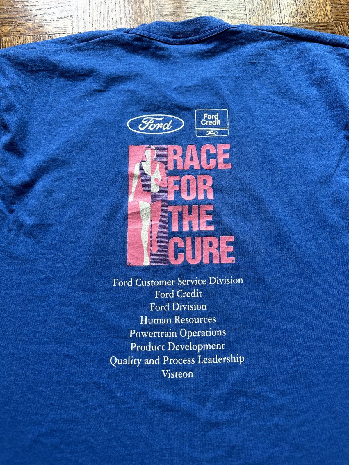 Vintage Vintage 90s Ford Race for the Cure Graphic Tee Size US XL / EU 56 / 4 - 8 Thumbnail