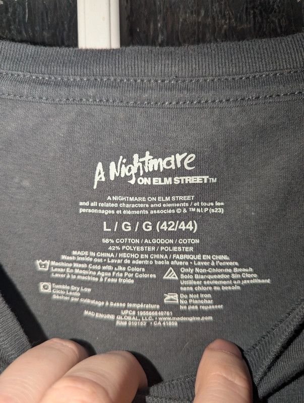 Vintage T-shirt Vintage Nightmare on elm street Size US L / EU 52-54 / 3 - 3 Thumbnail