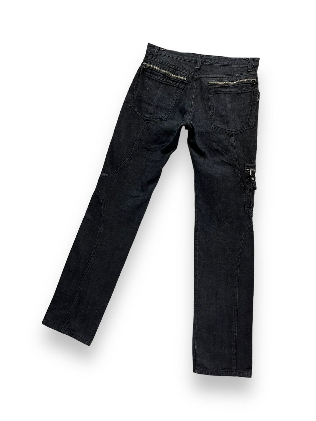 Seditionaries 🔥BERNINGS SHO Punk Bondage Multi Zipper Pocket Denim Cargo Size US 29 - 8 Thumbnail