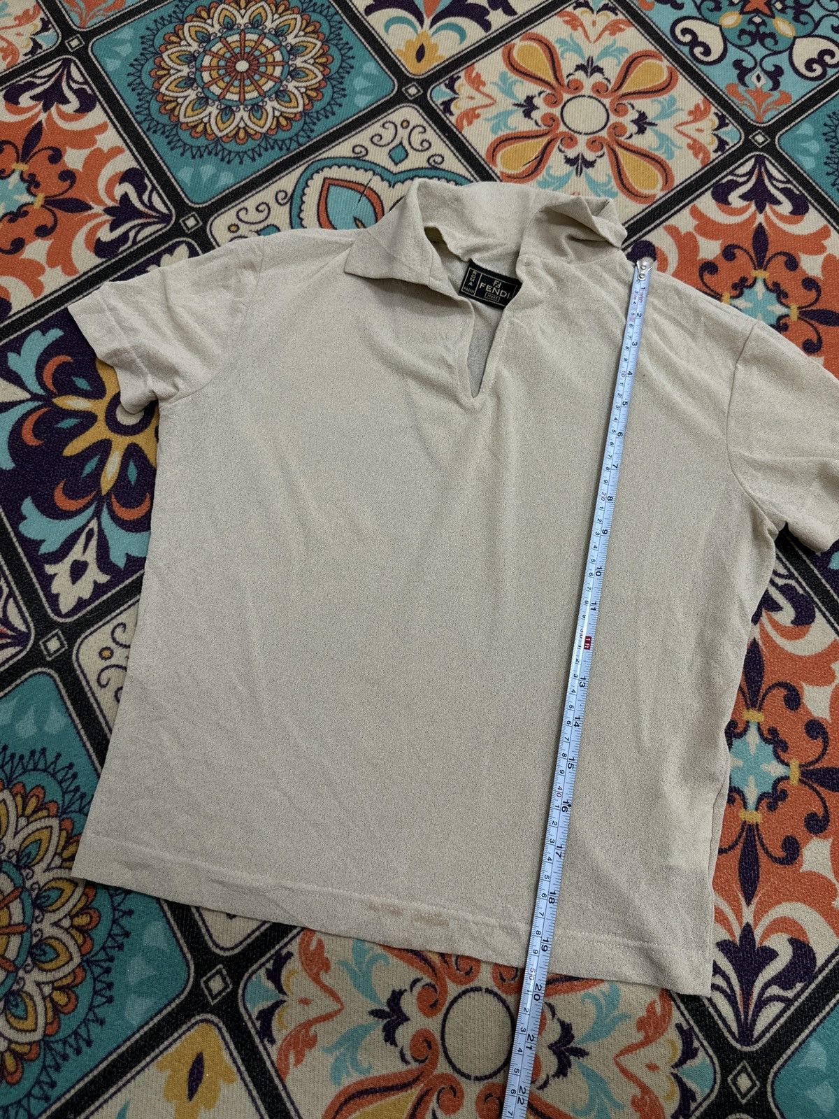 Fendi Vintage Fendi Mesh Polos T-Shirt Size US S / EU 44-46 / 1 - 9 Thumbnail