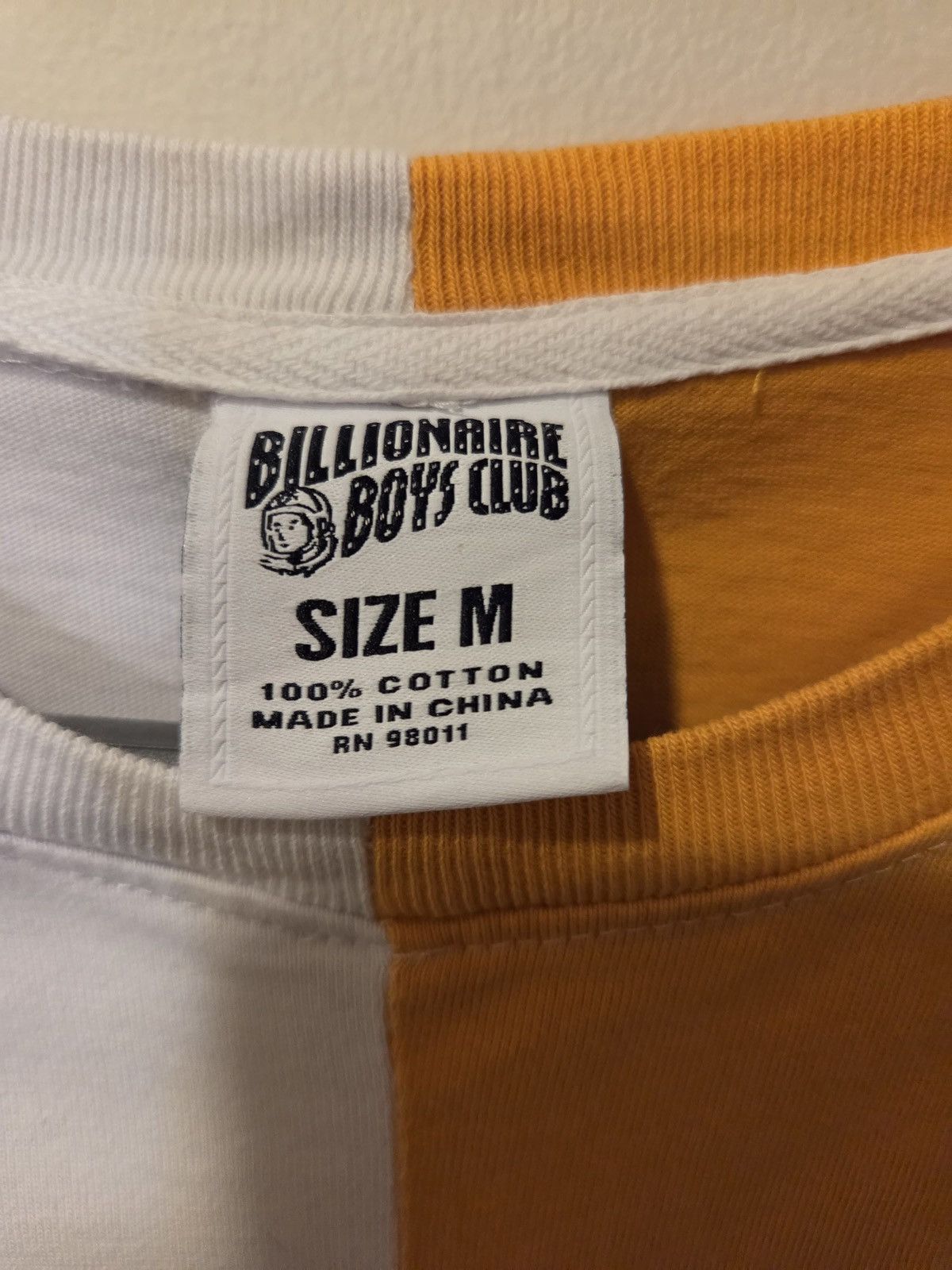 Billionaire Boys Club Billionaire Boys Club Split Graphic Tee White Gold Size M Size US M / EU 48-50 / 2 - 3 Thumbnail