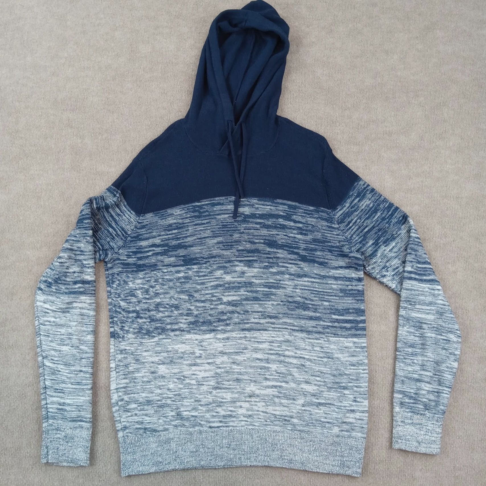 Express Express Hoodie Mens Medium Blue Long Sleeve Drawstring Sweater Pullover Casual Size US M / EU 48-50 / 2 - 2 Thumbnail