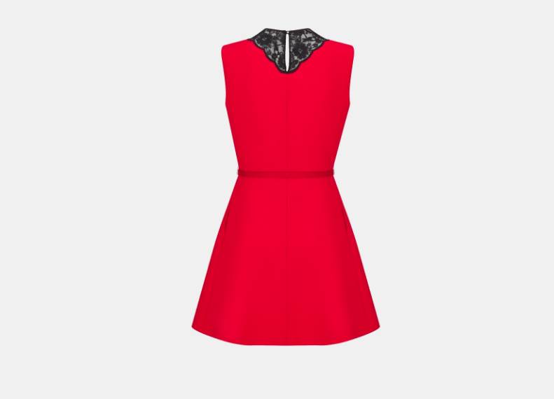 Dior o1w1db11225 441R99 Short Dress in Red Size XS / US 0-2 / IT 36-38 - 2 Thumbnail