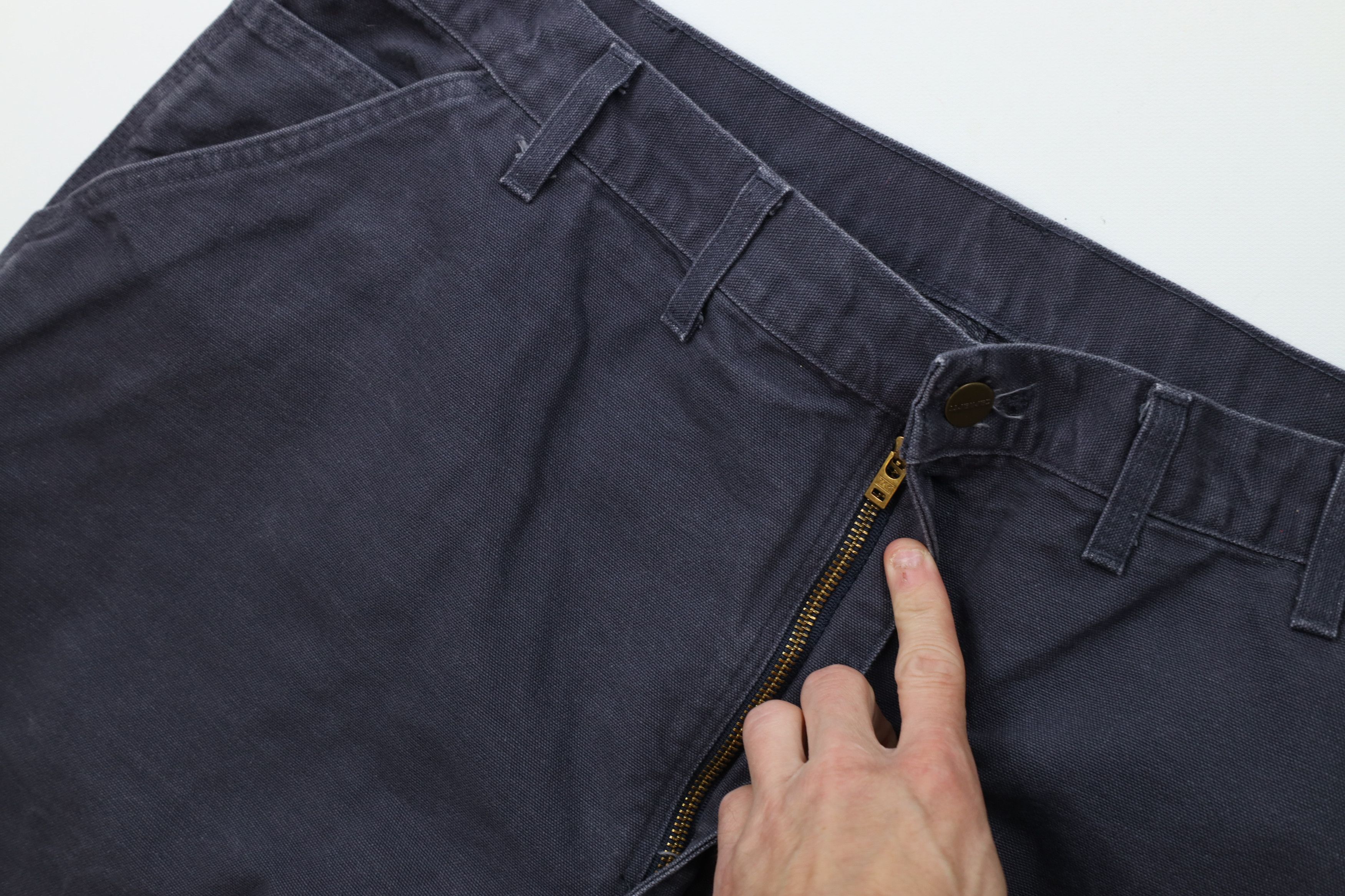 Carhartt Vintage Y2K Carhartt Wide Leg Canvas Dungaree Pants Blue Size US 44 / EU 60 - 7 Thumbnail