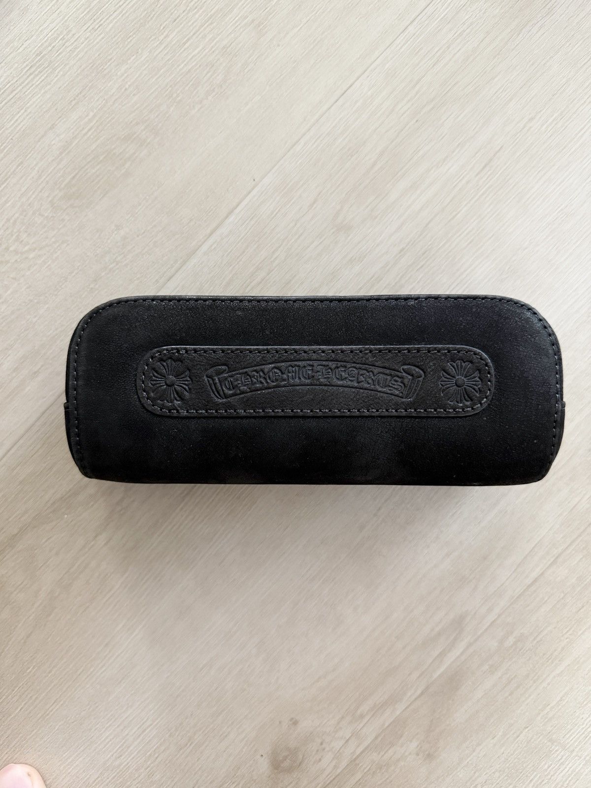 RARE! Chrome hearts Suede Leather Sunglasses Case
